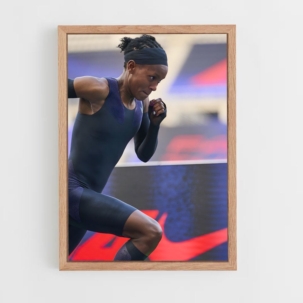 Poster Le Coureur Élegant – affiche Athlétisme (vue 4)